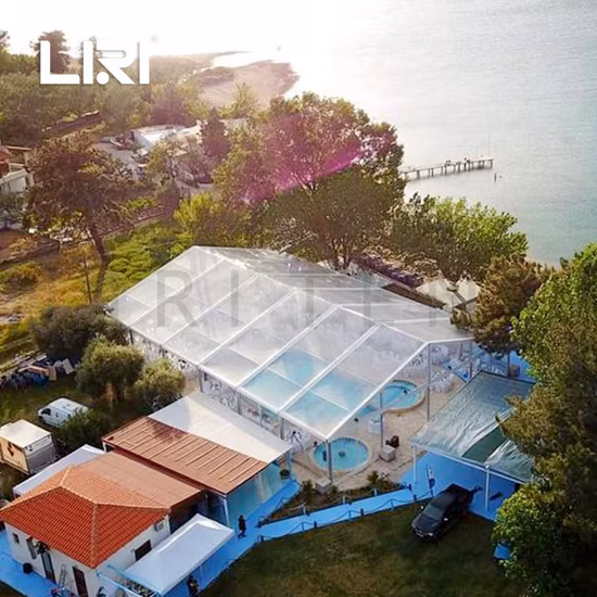 20X30 Aluminum Frame Transparent Marquee Wedding Party Event Tent with Glass Sidewalls