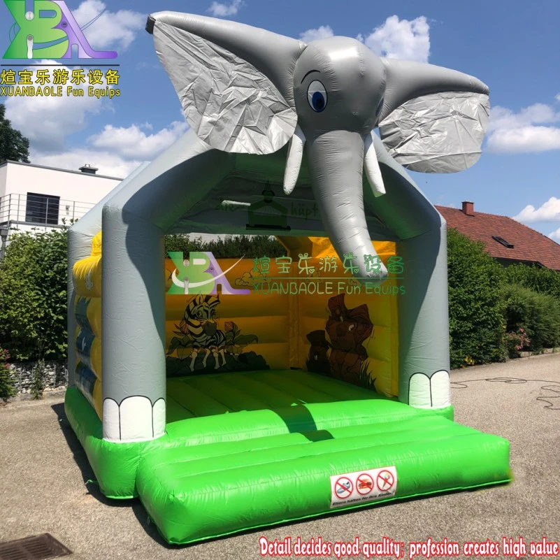 Popular Children Elephant Funny Inflatable Jumping Castle Moon Bounce Inflatable Bouncer