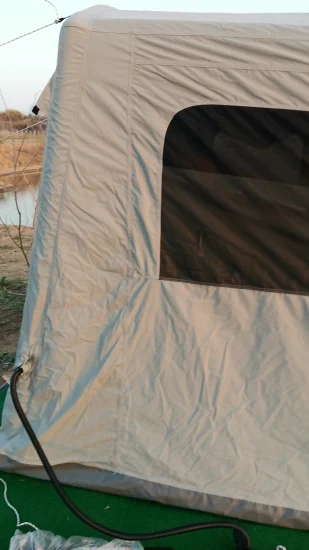 비상용 대형 메쉬 도어, 즉시 설치 및 팩, 야외 캠핑용 팽창식 에어 텐트
