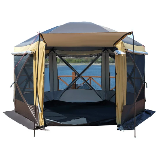 조절 가능한 통기성 여름 전망대, 4면 메쉬 접이식 텐트