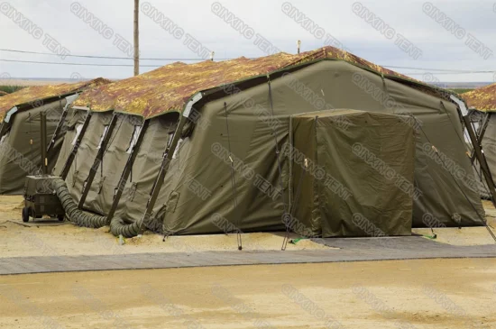 Qx 공장 육군 스타일 캠프 텐트 군 스타일 텐트 48sqm 풍선 텐트